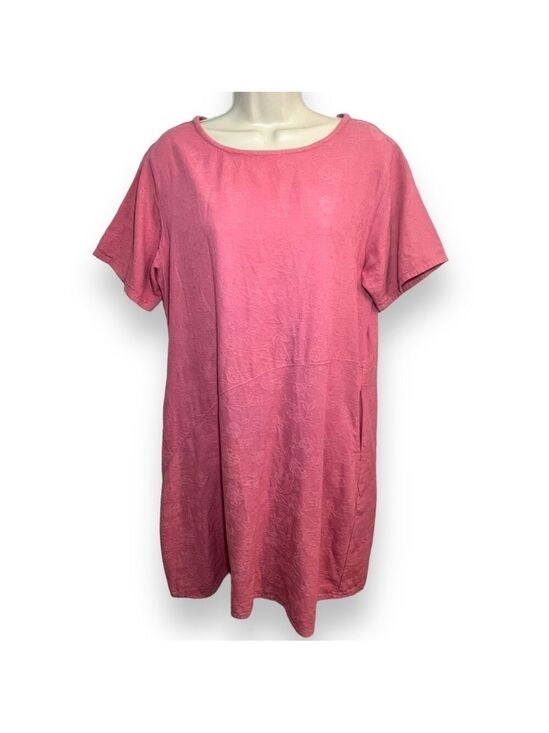 Eucalyptus Dresses & Skirts - EUCALYPTUS Handmade Guatemalan Shift Dress Pink Size Small